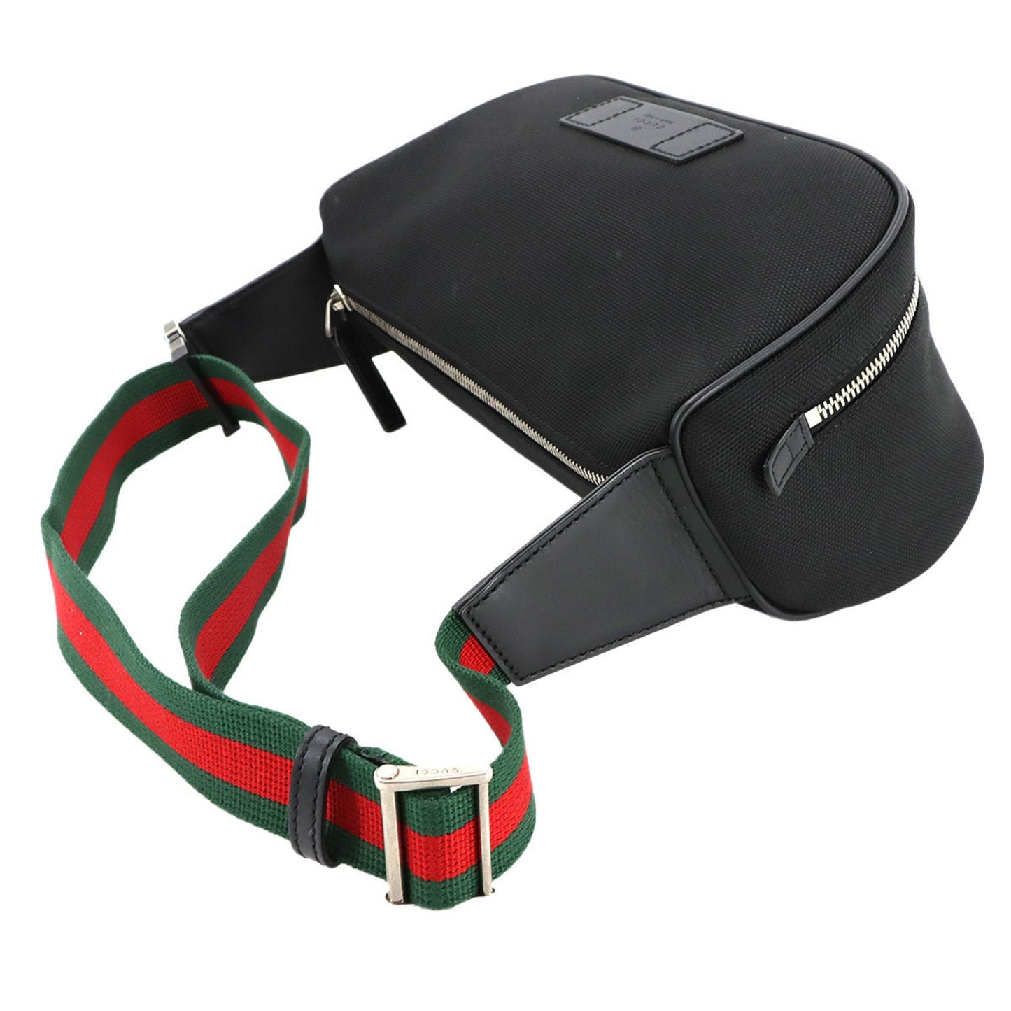 Gucci Sherry Line Waist Body Bag In Nylon Canvas And Leather