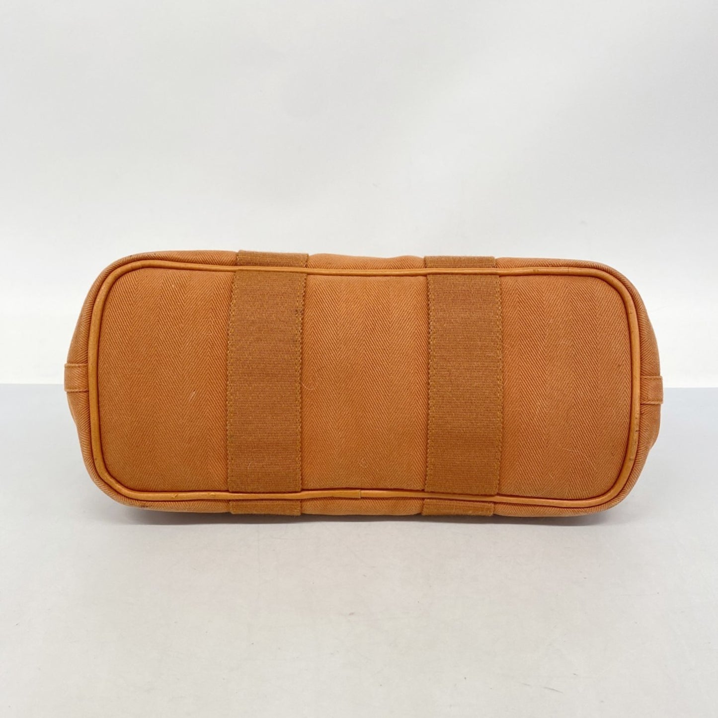 Hermes Herms Valparaiso Pm Tote Bag In Toile Chevron Orange