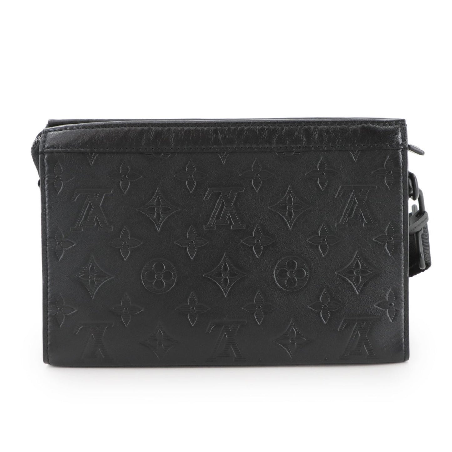 Louis Vuitton Monogram Shadow Gaston Wearable Wallet Shoulder Bag In Black Leather (M81115)