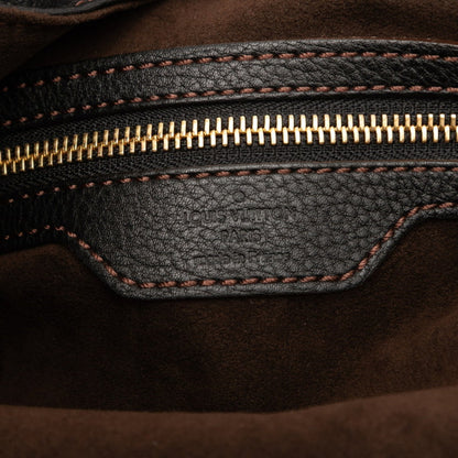 Louis Vuitton Monogram Mahina L Shoulder Bag M95765 Noir Black Leather