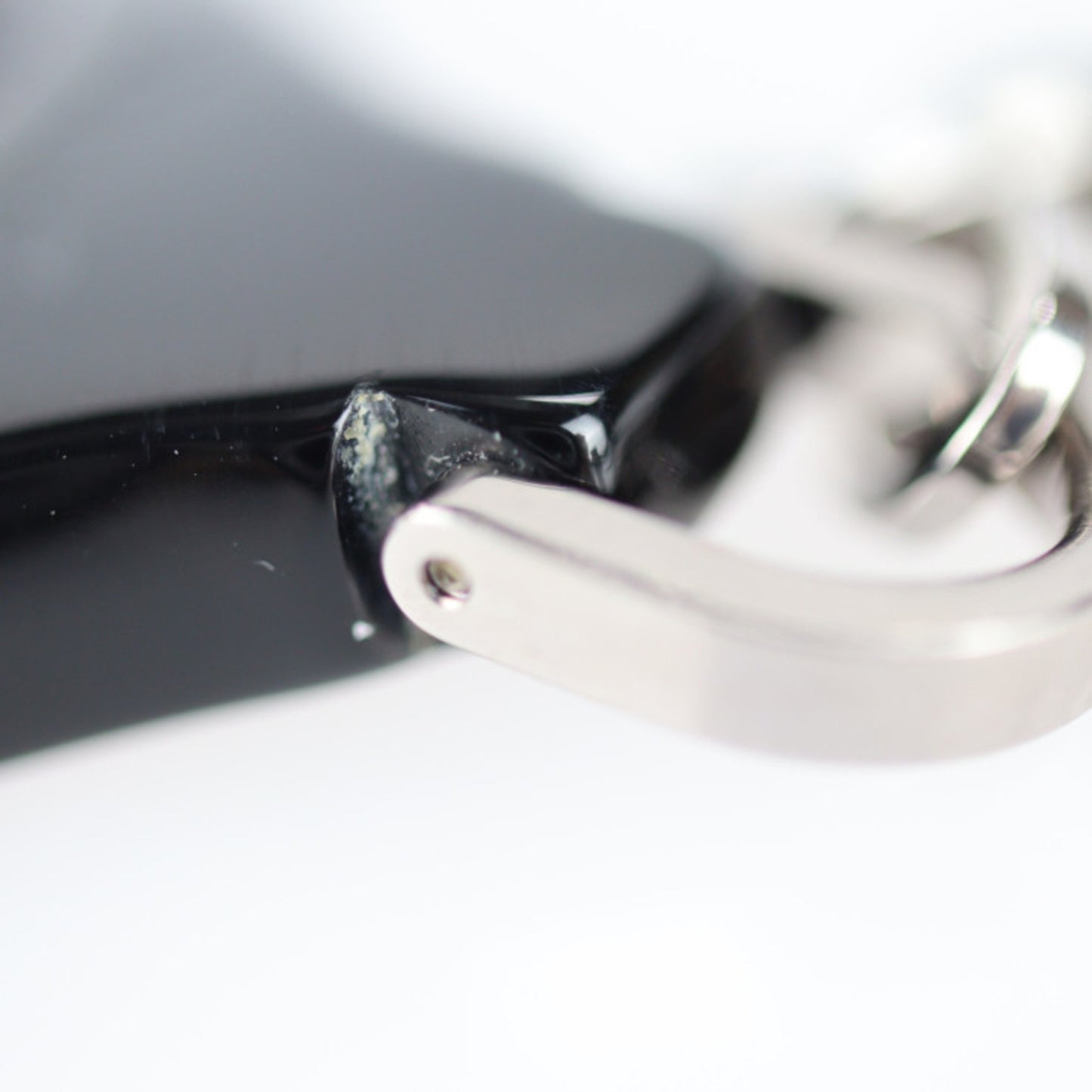 Louis Vuitton Louis Vuitton Portecle Epi Z Keychain M63832 Plastic Metal Black Key Ring Charm