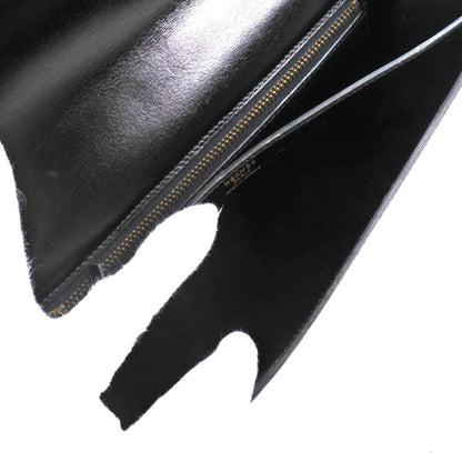 Hermes 2Way Clutch Tassel Calf Black ?O