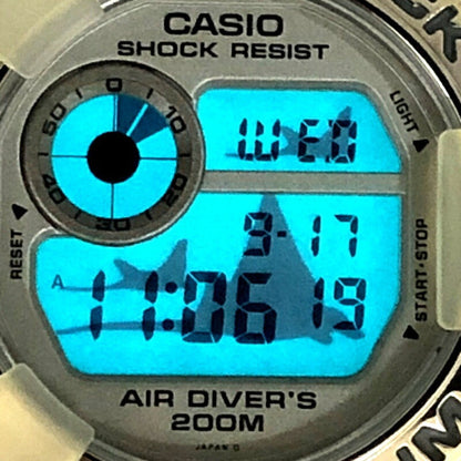 G-Shock Casio Frogman Wccs Dw-8201Wc-8T Titanium Watch With White Skeleton And Black Case