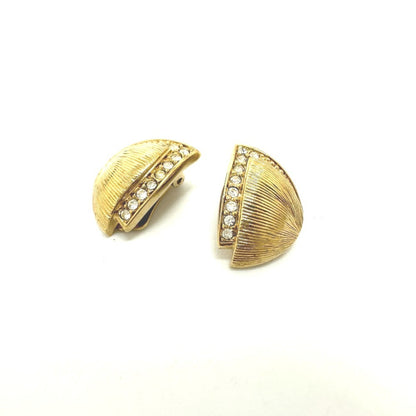 Christian Dior Dior Rhinestone Earrings Gp