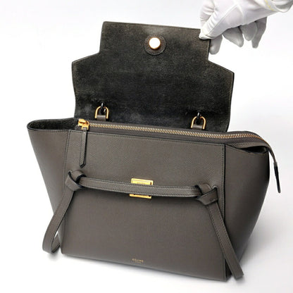 Celine Belt Bag Micro 189153Zva.10Dc 18015 Grained Calfskin Grey S-158435