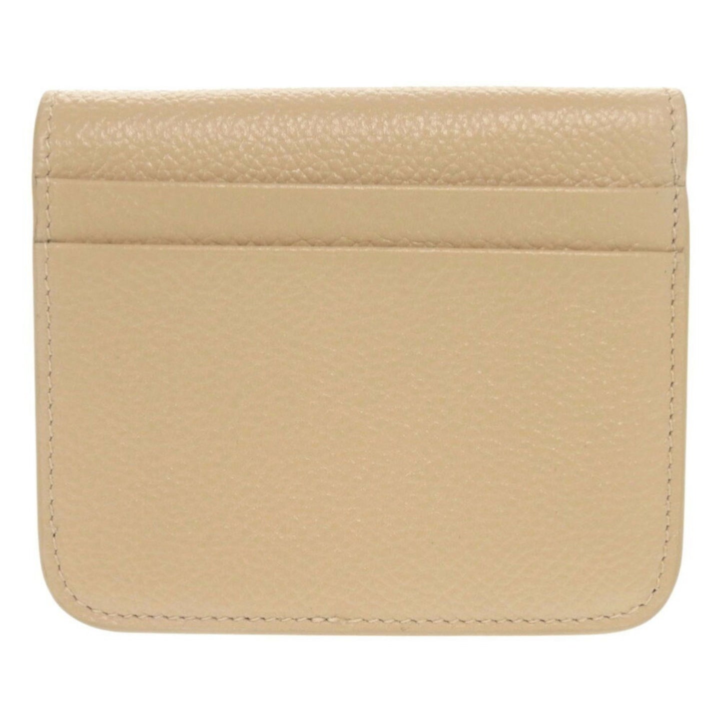 Like New Balenciaga Leather Beige Compact Bi-Fold Wallet 1018Balenciaga