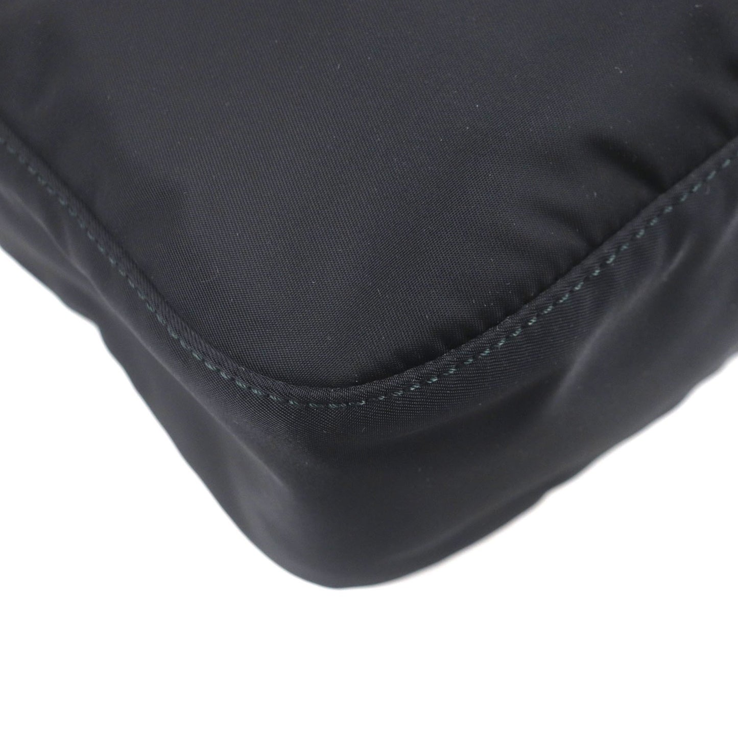 Prada 1Bc421 Saffiano Leather And Re-Nylon Nylon Shoulder Bag With Triangle Logo Plaque