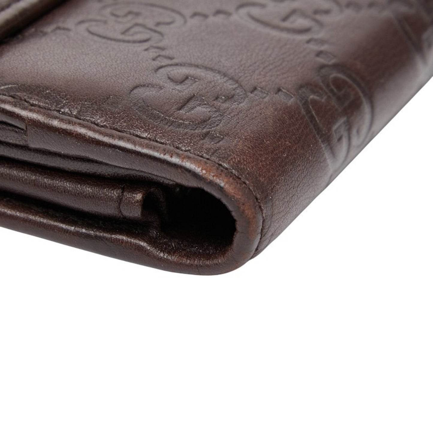 Gucci Guccissima Princess Long Wallet 167464 Brown Leather