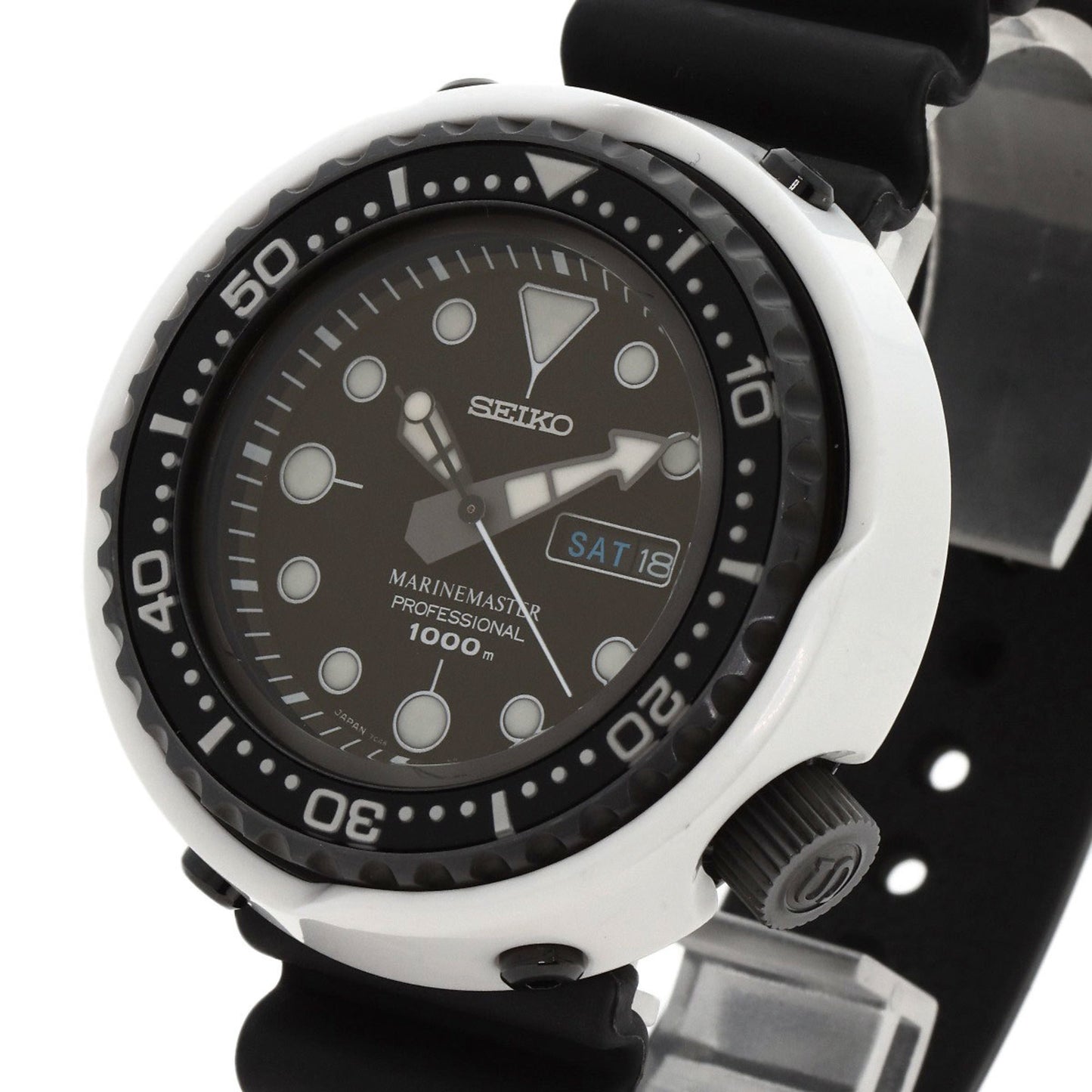 Seiko Sbbn019 7C46-0Ad0 Prospex Marine Master 300-Piece Limited Edition Watch Titanium Ceramic
