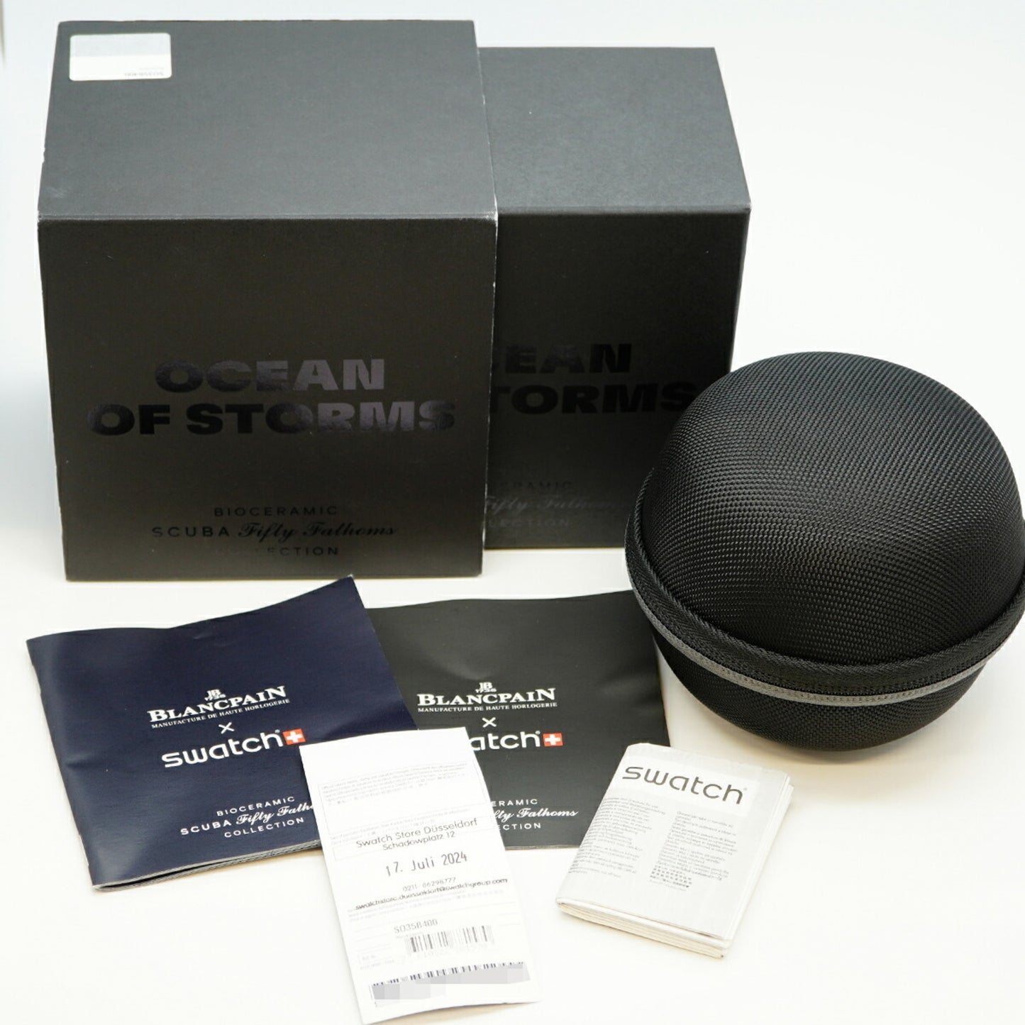 Swatch X Blancpain Fifty Fathoms Ocean Of Storms S035B400 Black Dial