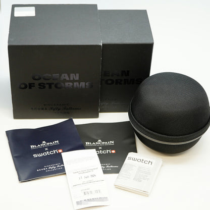 Swatch X Blancpain Fifty Fathoms Ocean Of Storms S035B400 Black Dial