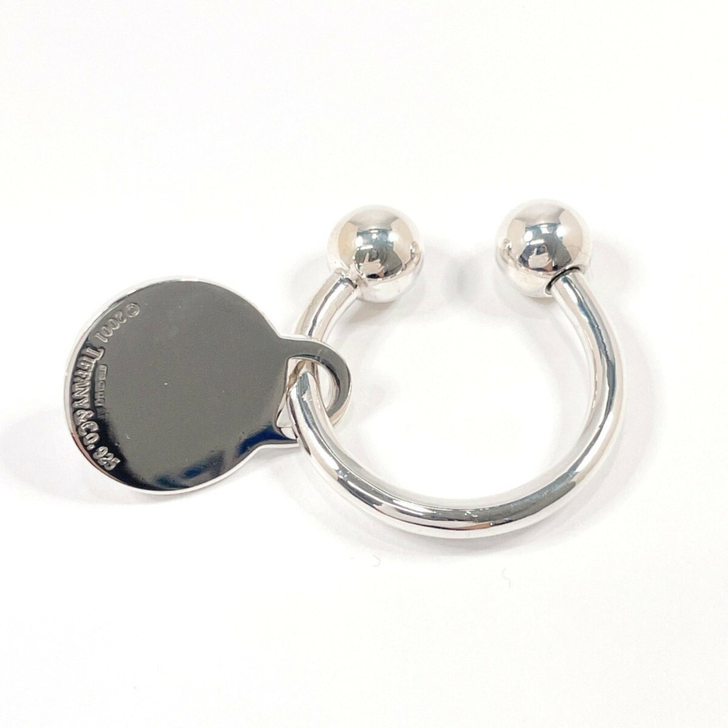 Tiffany & Co. Tiffany Round Tag Keychain