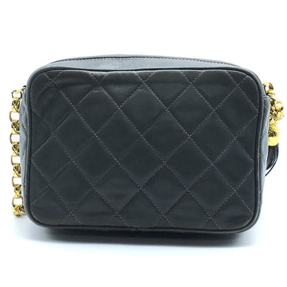 Chanel Cc Coco Mark Matelasse Fringe Single Chain Shoulder Bag In Lambskin