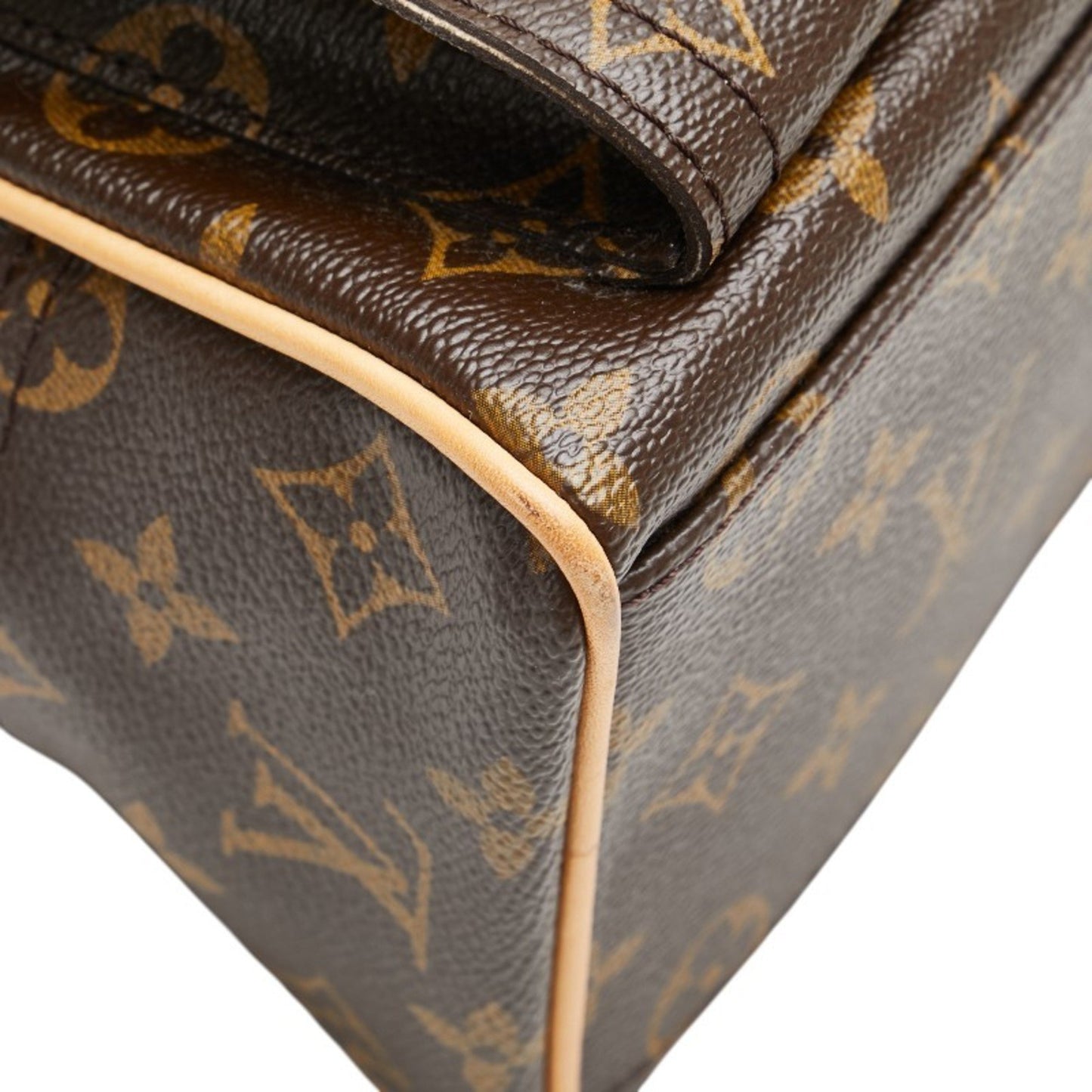 Louis Vuitton Monogram Manhattan Pm Handbag M40026 Brown Leather