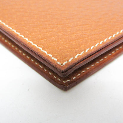 Hermes Leather Business Card Case Brown
