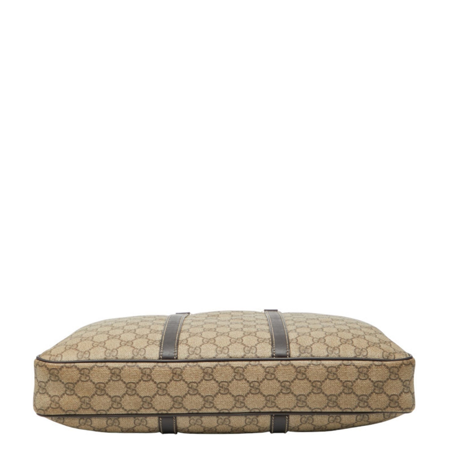 Gucci Gg Supreme Business Bag 201480 Beige Brown Leather