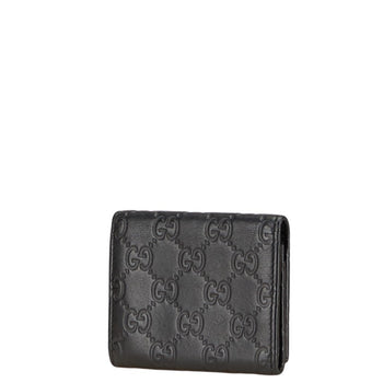 Gucci Guccissima Business Card Holder/Card Case 120965 Black Leather