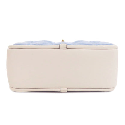 Coach C4688 Signature Handbag Denim Leather