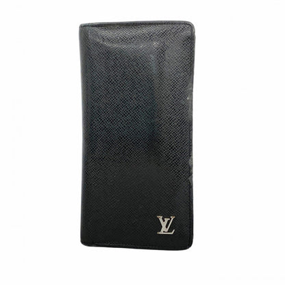 Louis Vuitton Taiga Portefeuille Brazza Long Wallet M30285 Noir