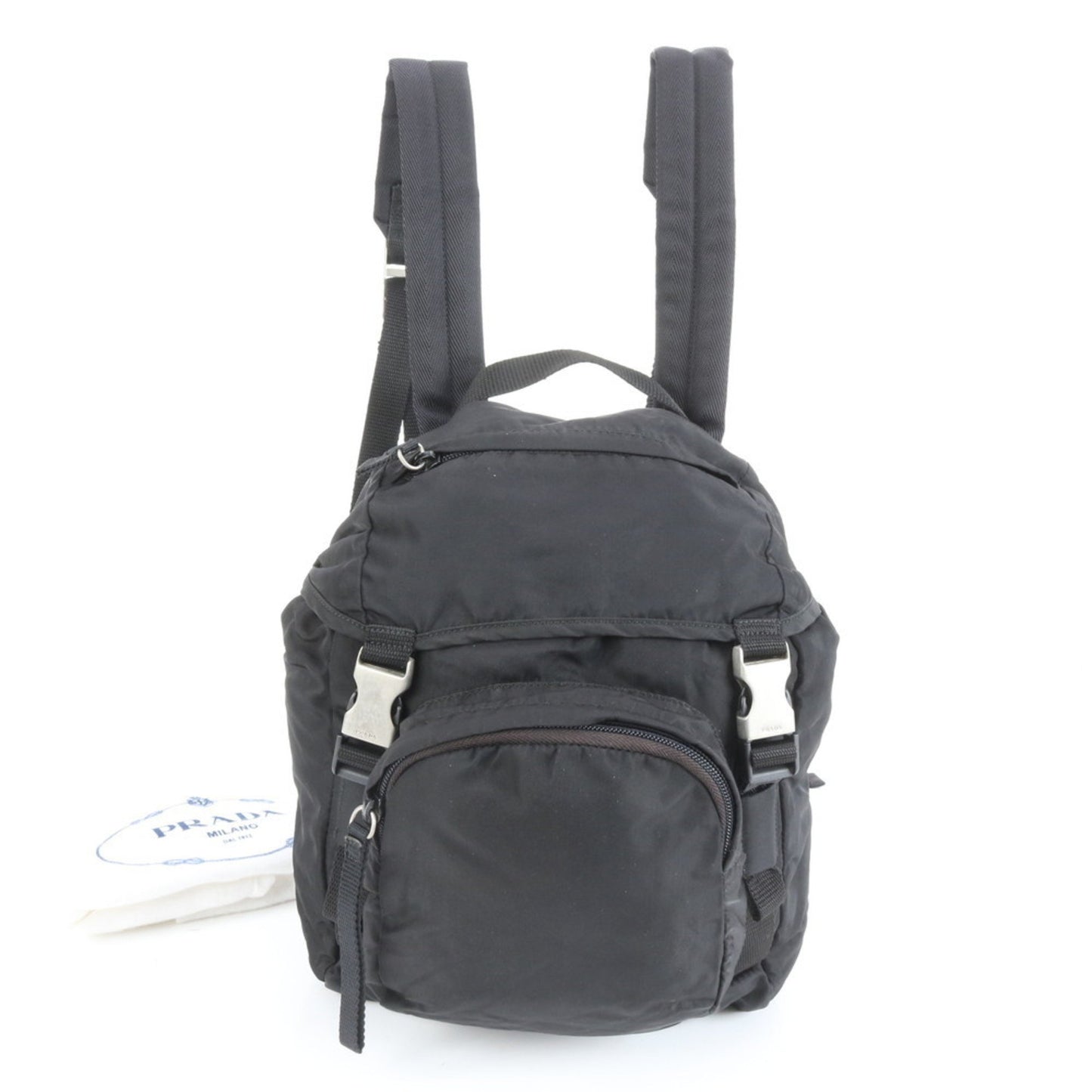 Prada Tessuto Nylon Backpack With Triangle Logo