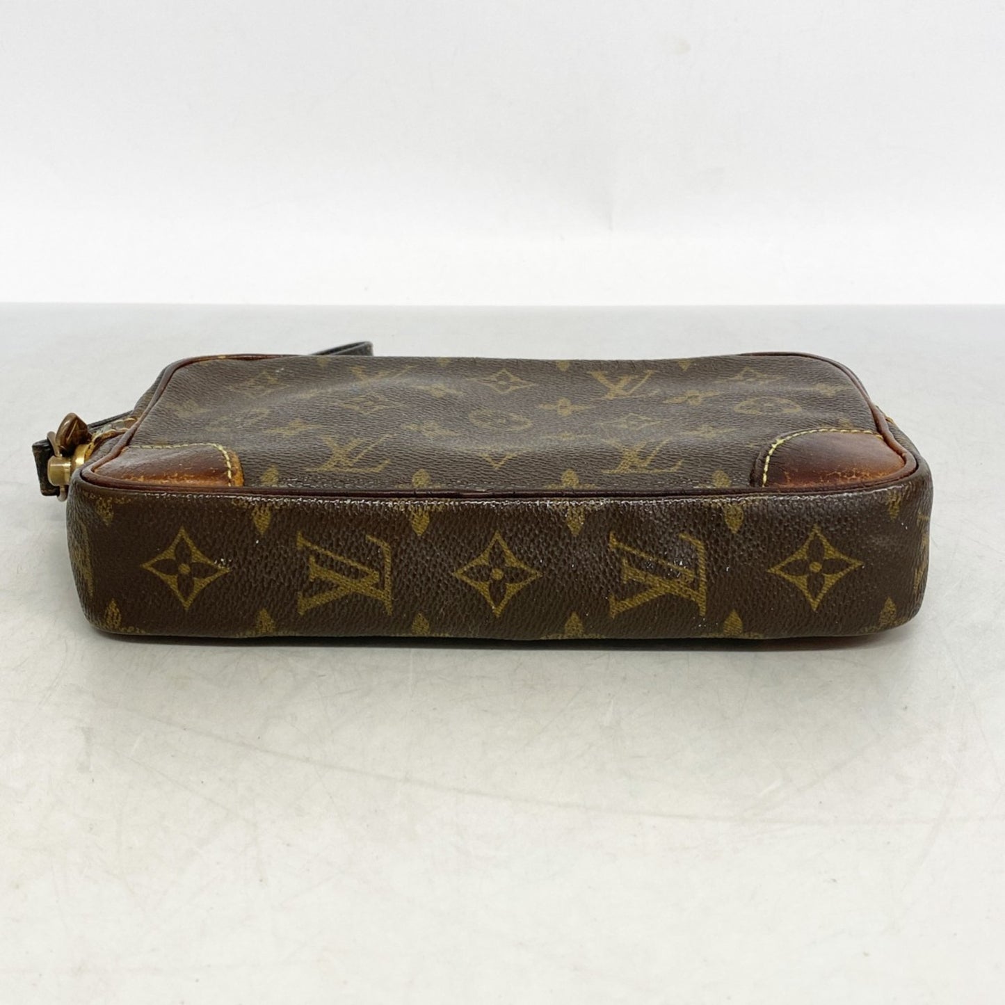 Louis Vuitton Monogram Marly Dragonne Pm Clutch Bag M51827 Brown