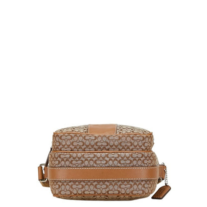 Coach Mini Signature Crossbody Shoulder Bag In Beige