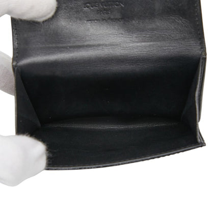 Louis Vuitton Damier Vernis Ludlow Wallet/Coin Case/Business Card Case M92136 Black Patent Leather