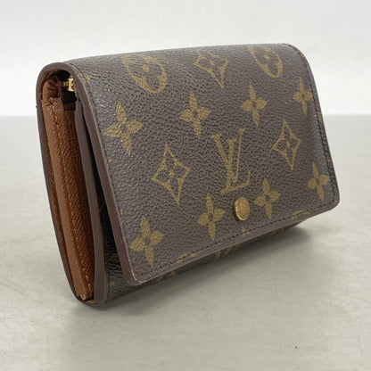 Louis Vuitton Monogram Porte Monnaie-Vieux-Tresor Wallet M61730 Brown