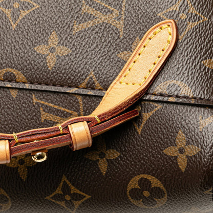Louis Vuitton Monogram Montsouris Backpack M43431 Brown Pvc Leather