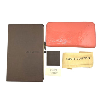 Louis Vuitton Louis Vuitton Long Wallet Round Zipper Vernis Zippy Monogram M93202 Rose Rich