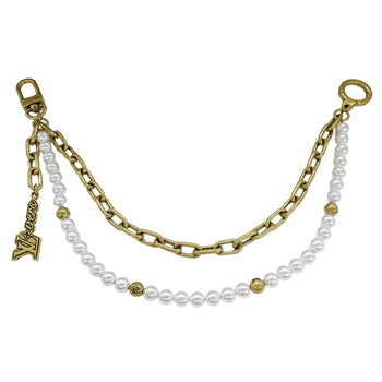Louis Vuitton Women'S Metal And Glass Pearl Bag Charm Chain/Belt Charm