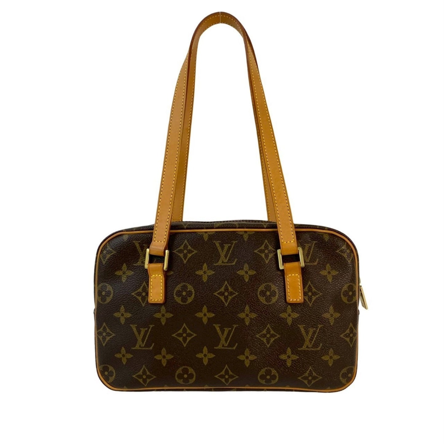 Louis Vuitton Cite Mm Monogram Leather Semi-Shoulder Bag/Tote Bag/Handbag Brown 39131