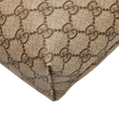 Gucci Gg Supreme Handbag Tote Bag 211138 Beige Ivory Leather