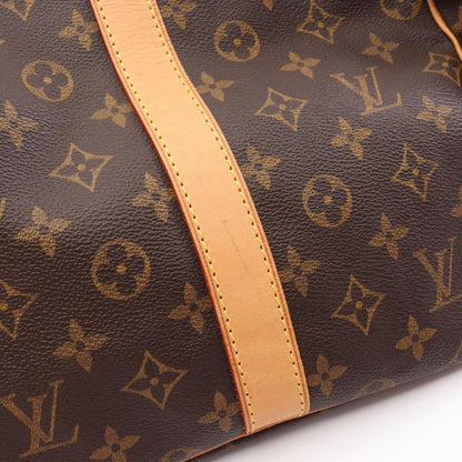 Louis Vuitton Keepall Bandouliere 60 Monogram Boston Bag In Coated Canvas And Leather