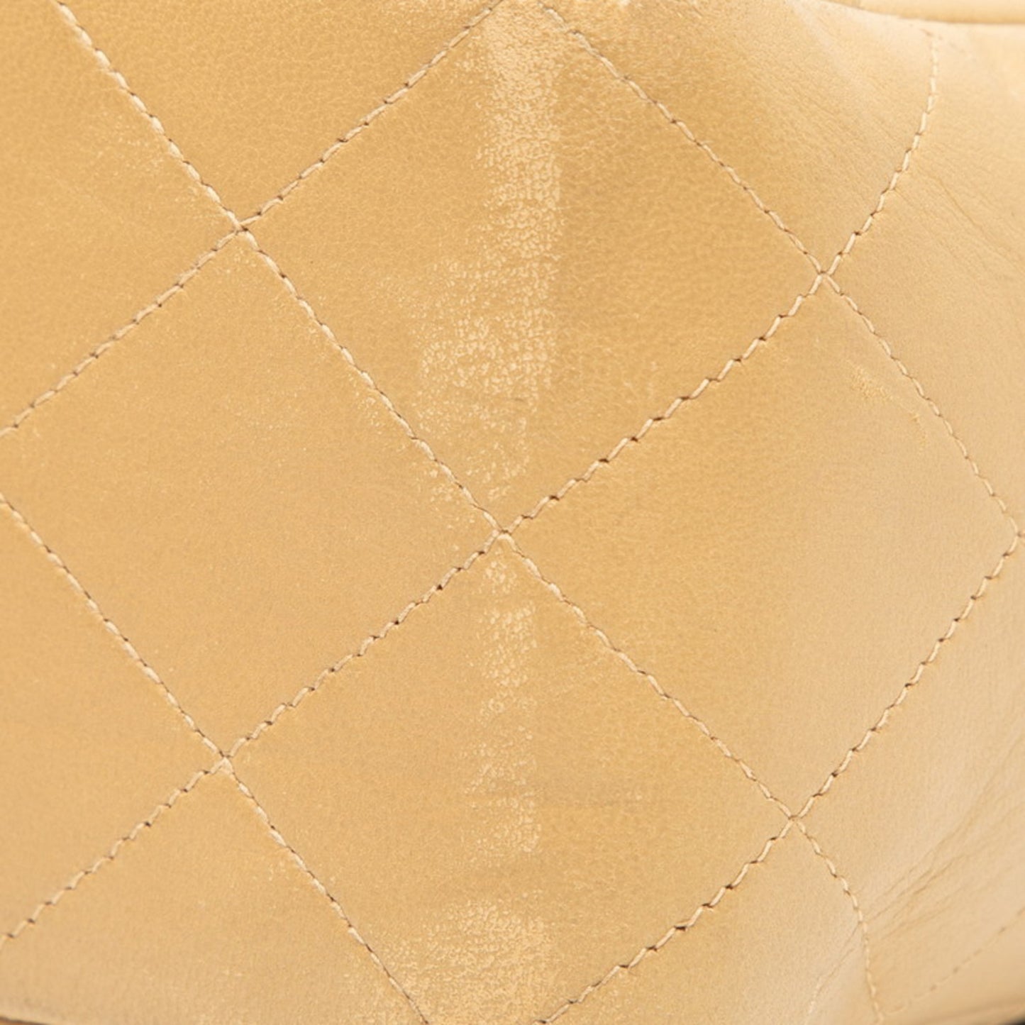 Chanel Matelasse 30 Coco Mark Chain Shoulder Bag In Beige Lambskin