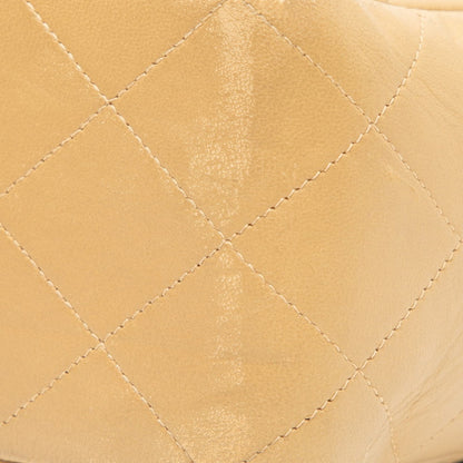 Chanel Matelasse 30 Coco Mark Chain Shoulder Bag In Beige Lambskin