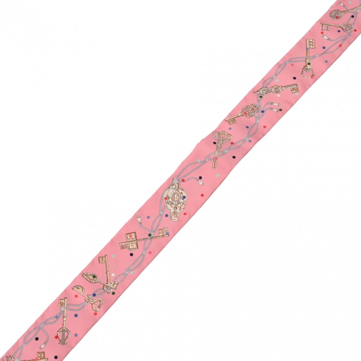 Hermes Twilly Les Cles Pois Rose