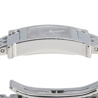 Herms H Watch Hh1.210 Quartz With Black Dial And Stainless Steel