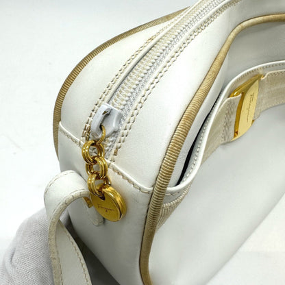 Salvatore Ferragamo Ba214183 Vala Shoulder Bag White Goldhardware