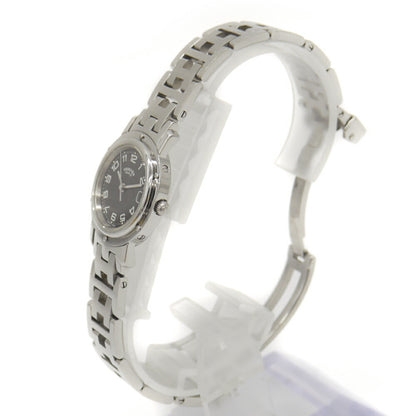 Hermes Clipper Watch Cl4.210 Quartz Gray Dial