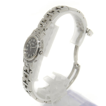 Hermes Clipper Watch Cl4.210 Quartz Gray Dial