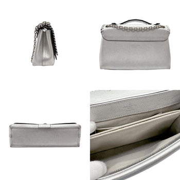 Louis Vuitton Handbag Shoulder Bag Valley Chain Leather Silver