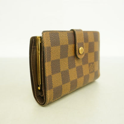 Louis Vuitton Damier Porte Monnaie Bi-Fold Viennois Wallet N61664 Ebene