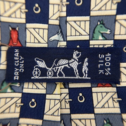 Hermes Blue Tie