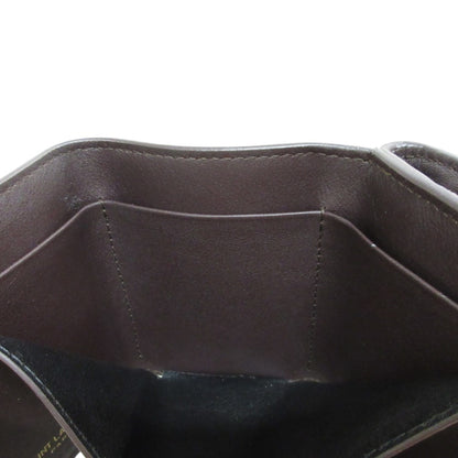 Yves Saint Laurent Saint Laurent Paris Ysl Line Origami Tiny Wallet Tri-Fold Brown Black