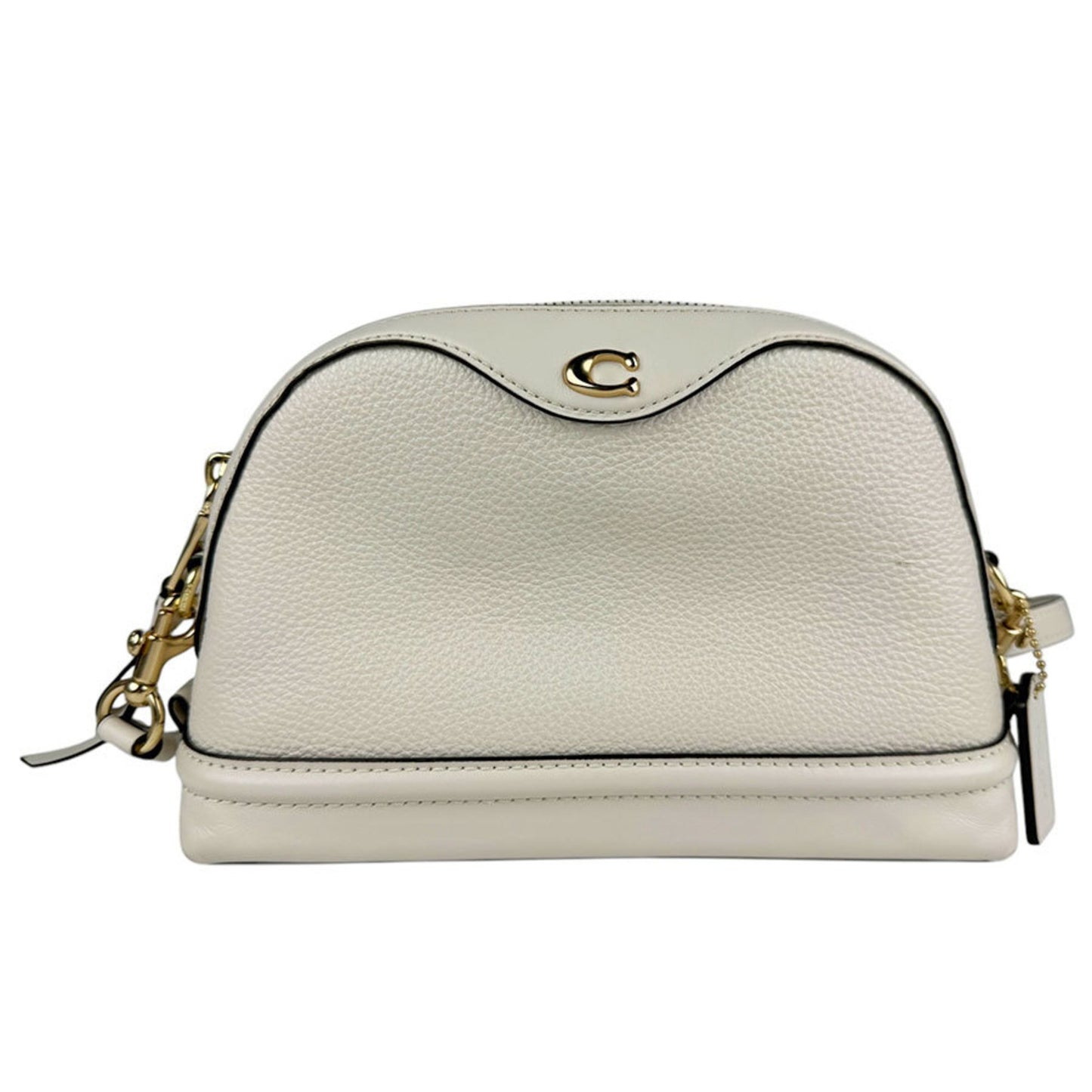 Coach Coach Shoulder Bag Leather Ivory