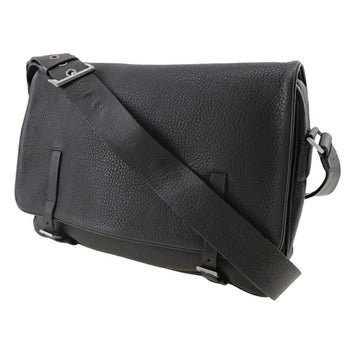 Prada Bag Shoulder Calf Brown Belt Clasp Messenger