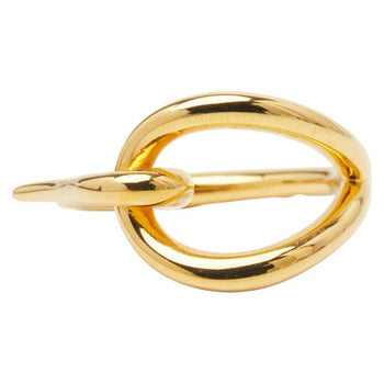 Hermes Jumbo Scarf Muffler Ring Gold Plated