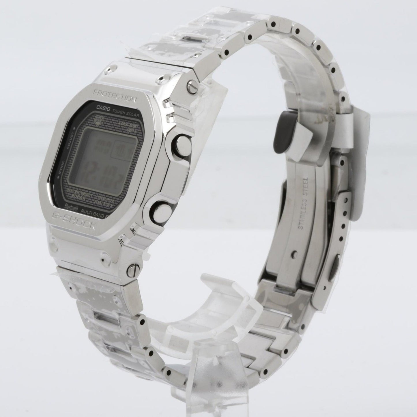 Casio Gshock Full Metal 5000 Series Gmwb5000D1Jf Silver Stainless Steel