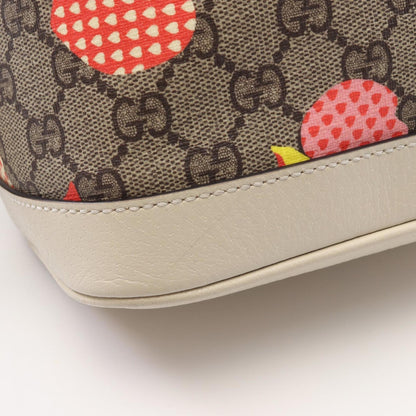 Gucci Les Pommes Apple & Heart Gg Supreme Backpack